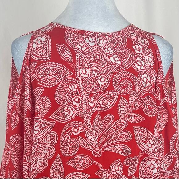 Show Me Your Mumu Red White Coastal Cruise Vacation Kaftan Tunic Top NWOT Size S - Picture 8 of 13